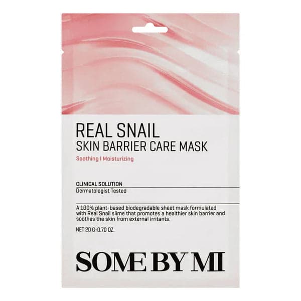 Хидратираща шийт маска с муцин Some BY MI Real Snail Skin Barrier Care Mask SOMEBYMI 27g