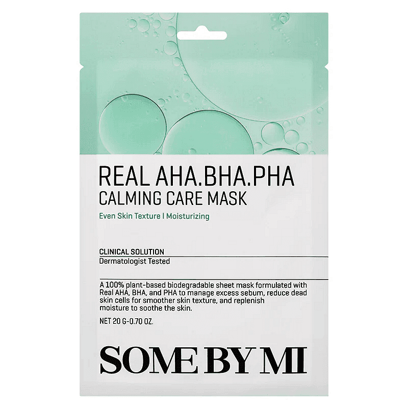 Нежна ексфолираща успокояваща маска Some BY MI Real Aha.bha.pha Calming Care Mask 27g