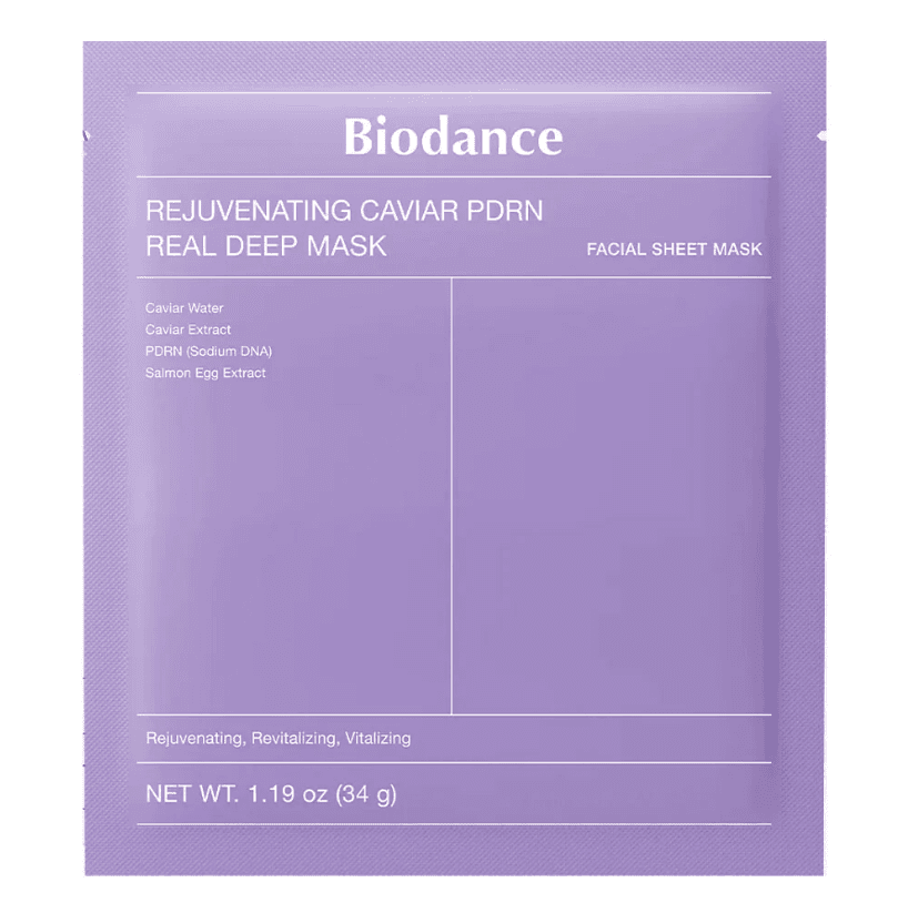 Хидратираща маска с хайвер Biodance Rejuvenating Caviar PDRN Real Deep Mask 34g