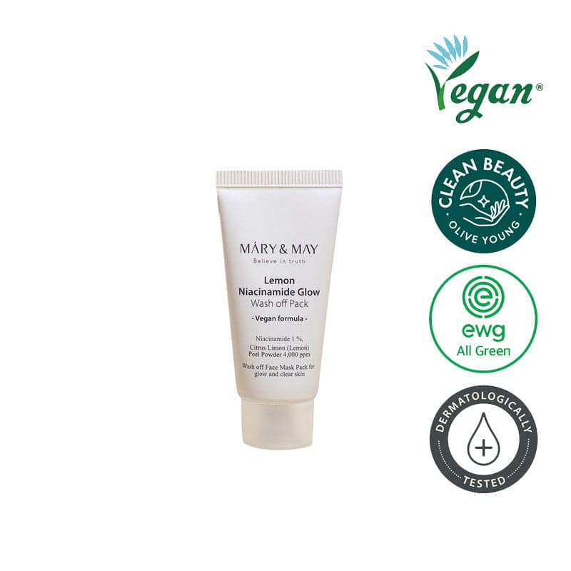 Почистваща маска за лице с лимон и ниацинамид Mary & May Lemon Niacinamide Glow Wash off Pack 30g