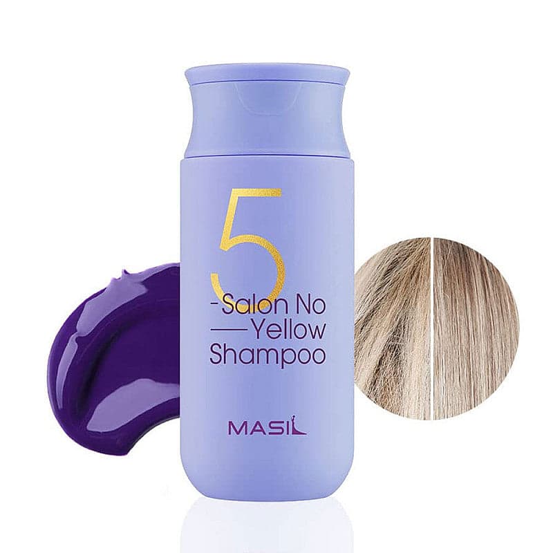 Лилав тониращ шампоан Masil 5 Salon No-Yellow Shampoo No Yellow Шампоан 300ml
