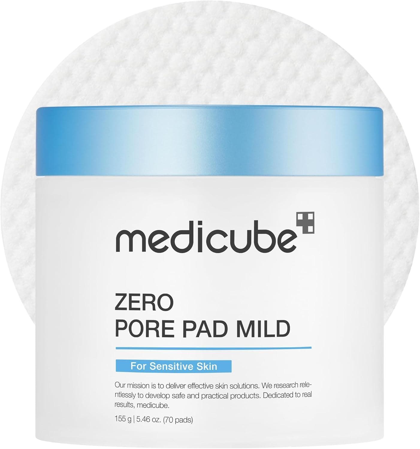 Нежни ексфолиращи тонер падове Medicube Zero Pore Pad Mild 70бр