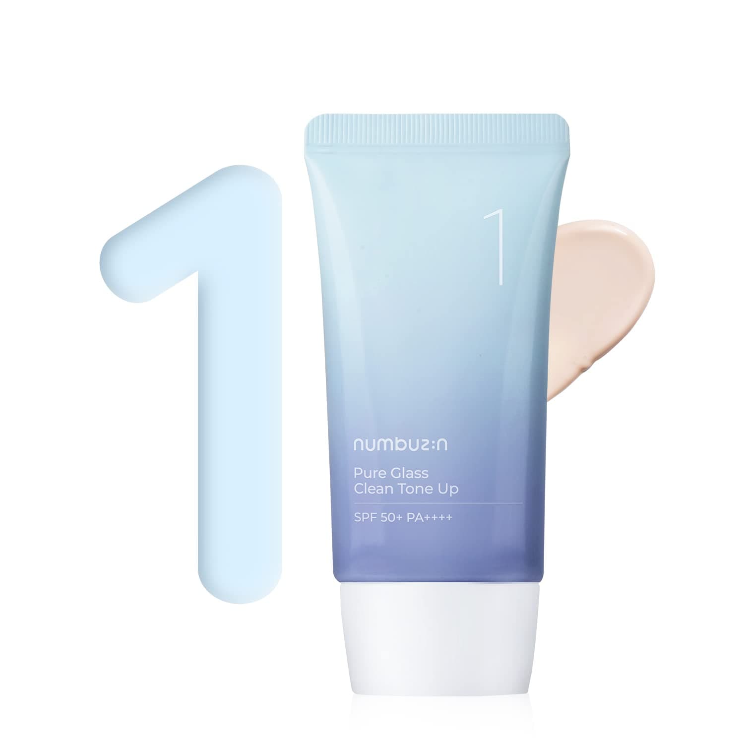 Тонизиращ слънцезащитен крем Numbuzin Pure Glass Clean Tone Up 50ml