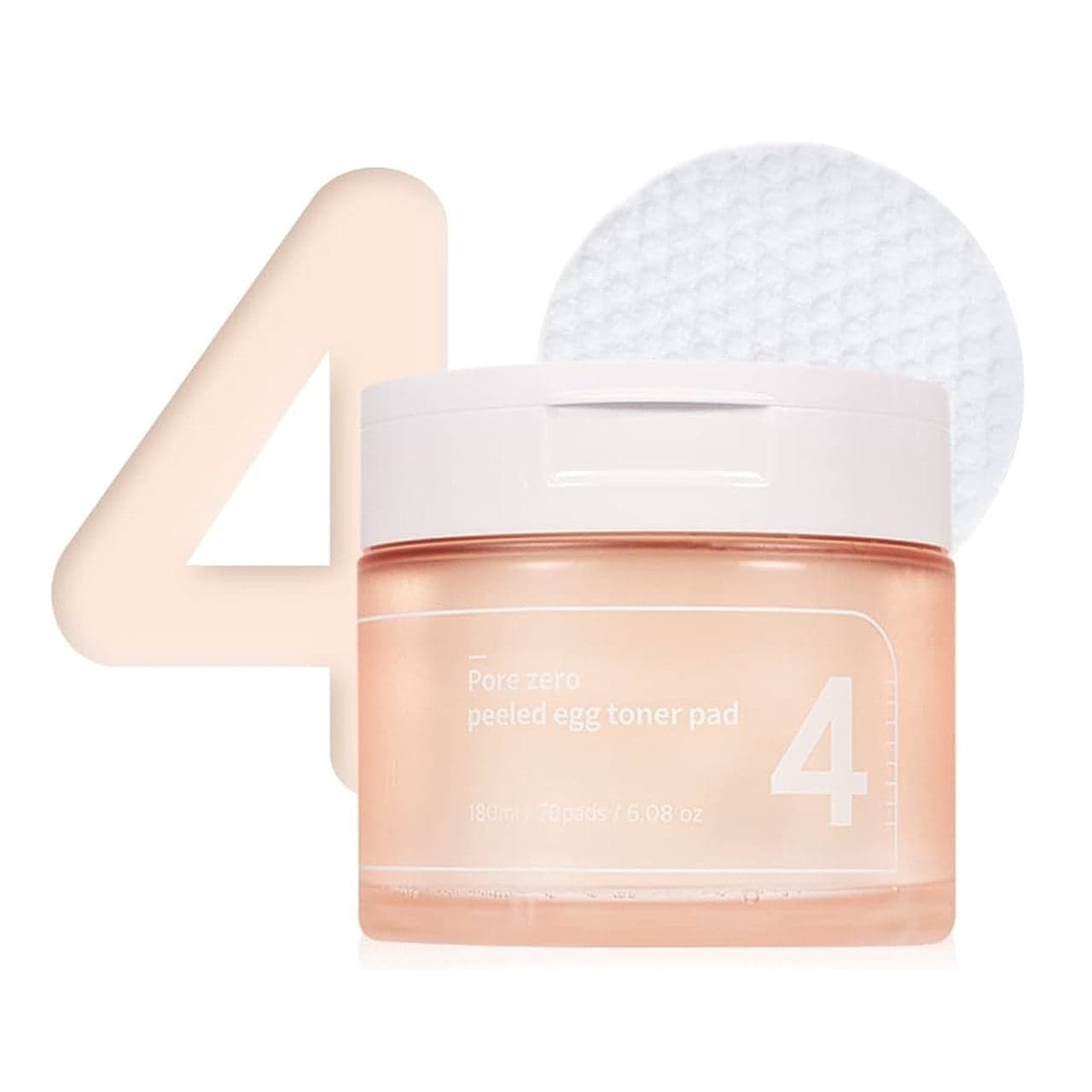 Ексфолиращи тонер тампони Numbuzin Pore zero peeled egg toner pad 70бр