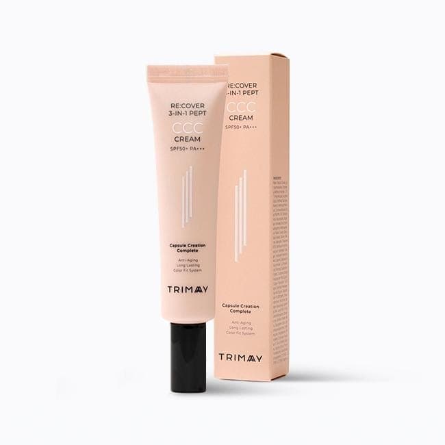 Тониращ CCC крем за лице Trimay Re:Cover 3-in-1 Pept CCC Cream SPF50+ PA+++ 30ml