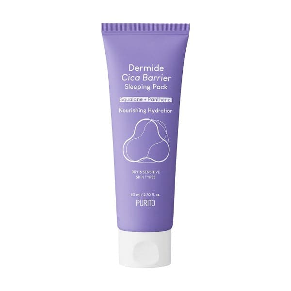 Нощна хидратираща маска Purito Dermide Cica Barrier Sleeping Pack Squalane + Panthenol 80ml