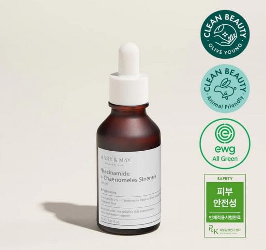 Серум за лице с ниацинамид Mary & May Niacinamide + Chaenomeles Sinensis Serum 30ml