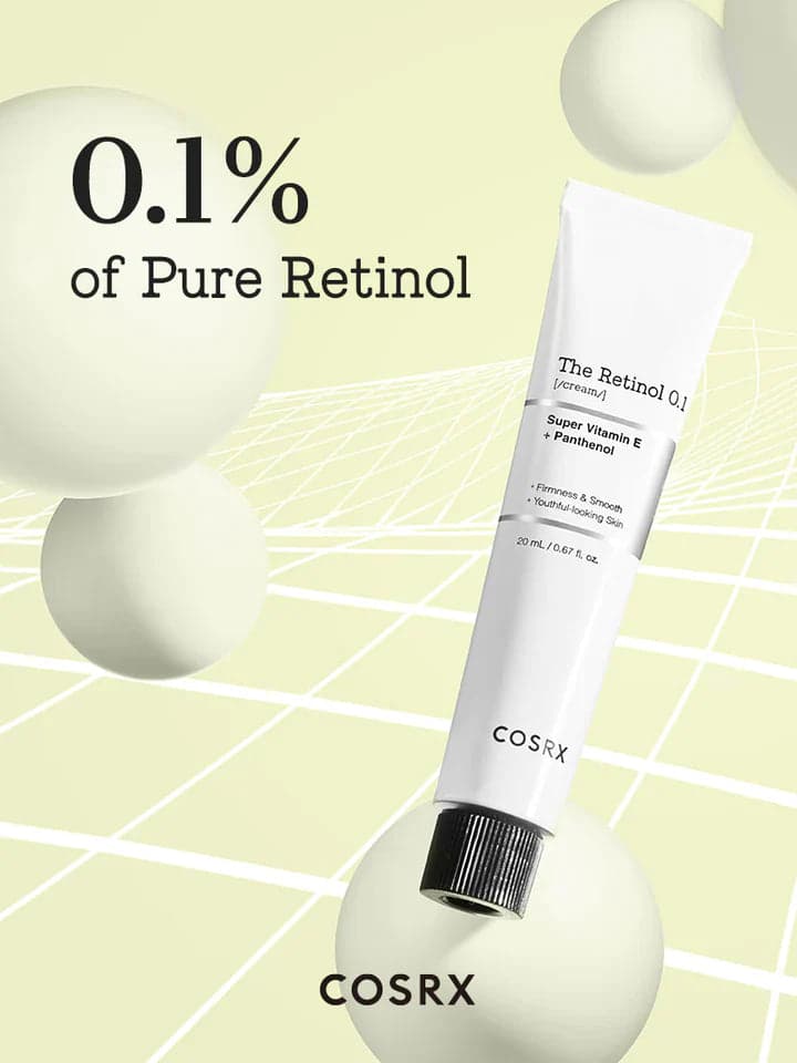 Крем за лице с ретинол COSRX The Retinol 0.1 /cream/ Super Vitamin E + Panthenol 20ml