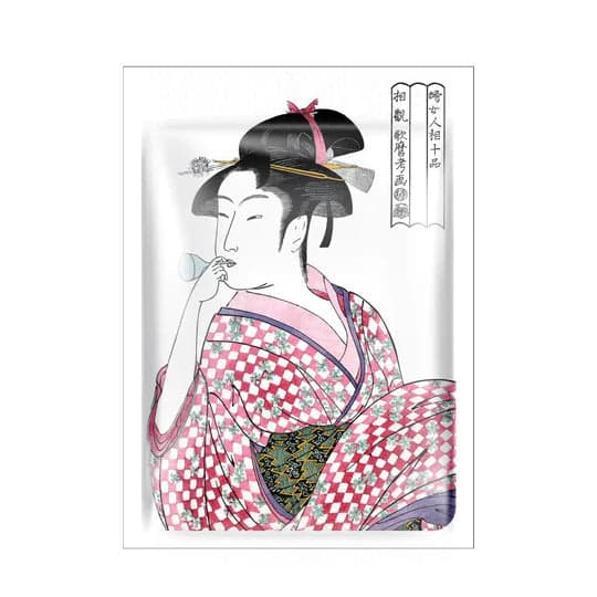 Хидратираща изглаждаща маска Mitomo Ukiyo-e Sake & Rice Lees Face Mask 25g