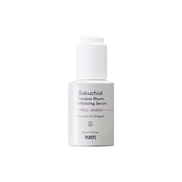 Серум за лице с бакучиол Purito Bakuchiol Timeless Bloom Revitalizing Serum 30ml