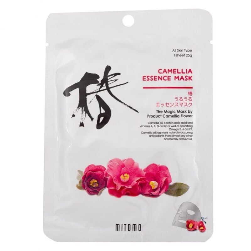 Озаряваща маска с камелия Mitomo Camellia Essence Mask Озаряваща Японска 25g