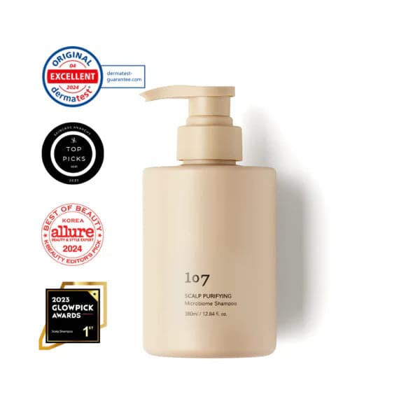 Хидратиращ шампоан с грижа за скалпа 107 SCALP PURIFYING Microbiome Shampoo 380ml