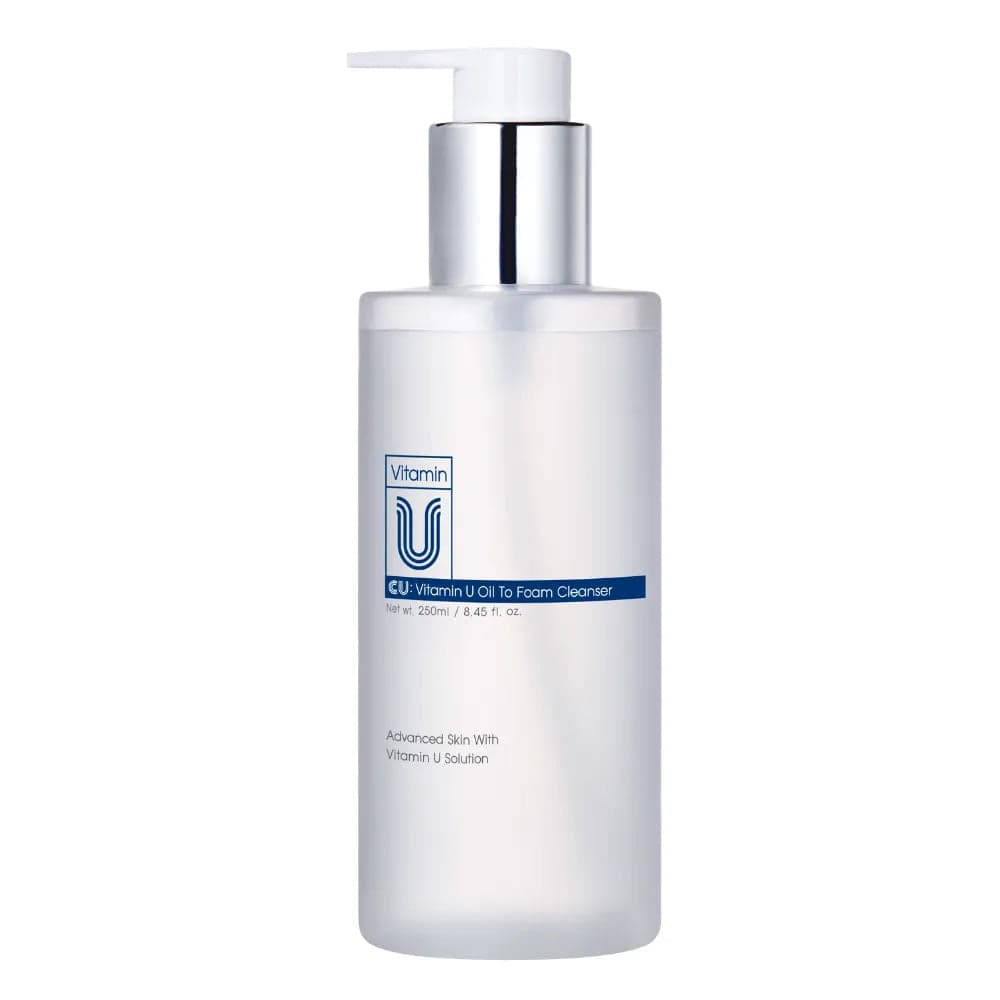 Двуфазен почистващ продукт CUSKIN CU: Vitamin U Oil To Foam Cleanser 250ml