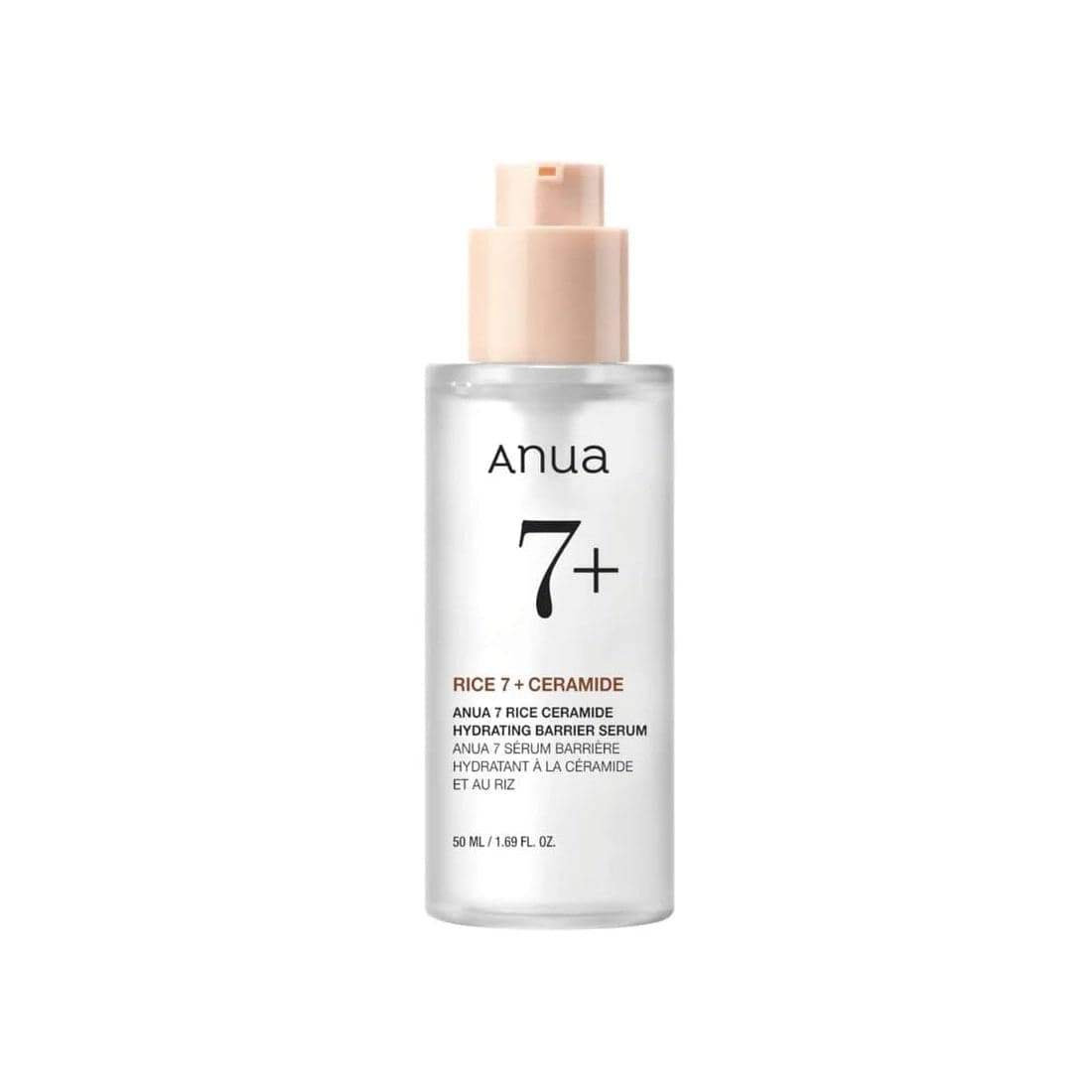Хидратиращ бариерен серум с керамиди Anua 7+ Rice + Ceramide Hydrating Barrier Serum 50ml