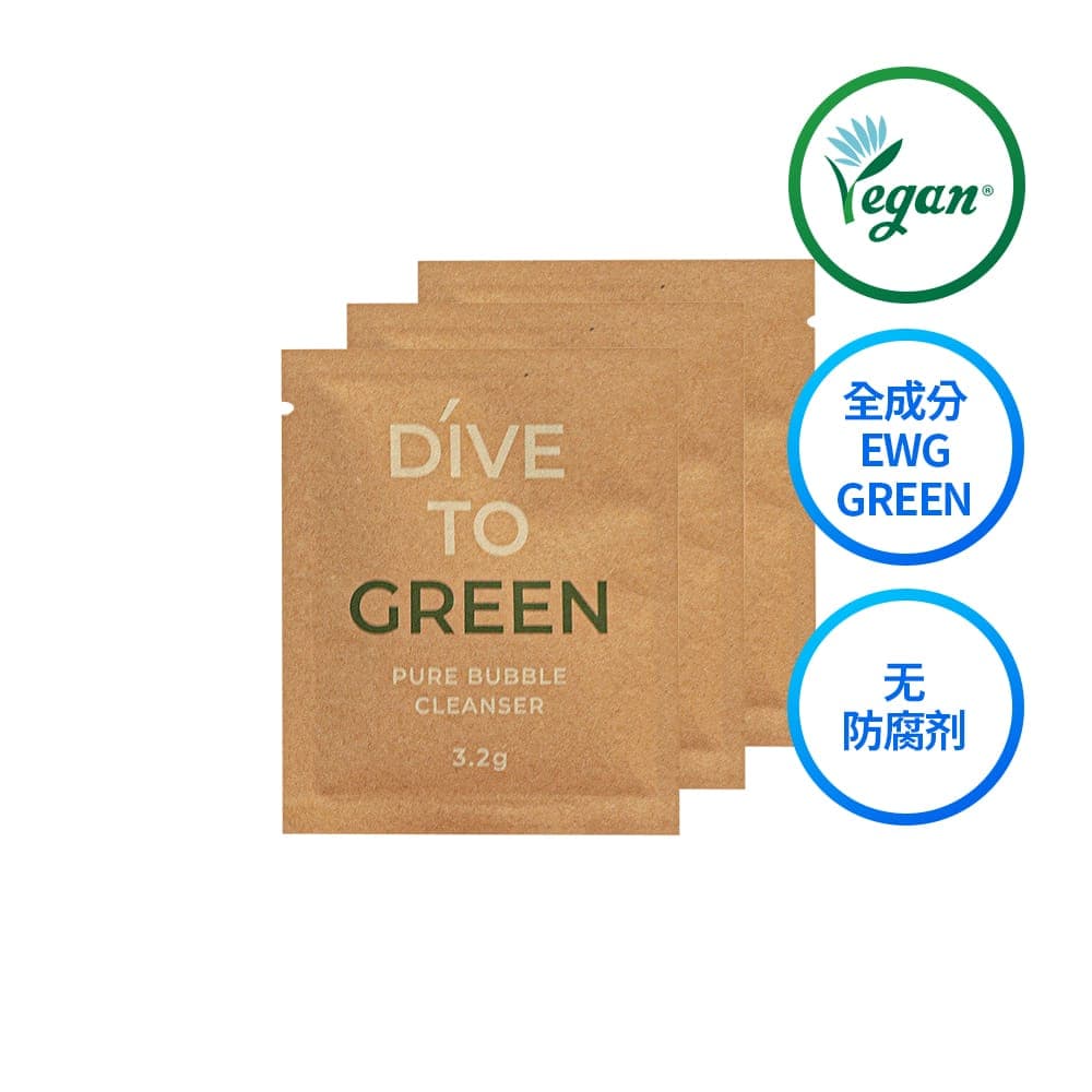Почистваща пяна за лице (допълващи сашета) Lon.G Dive TO Green Pure Bubble Cleanser 3х3.2g 3x3.2g