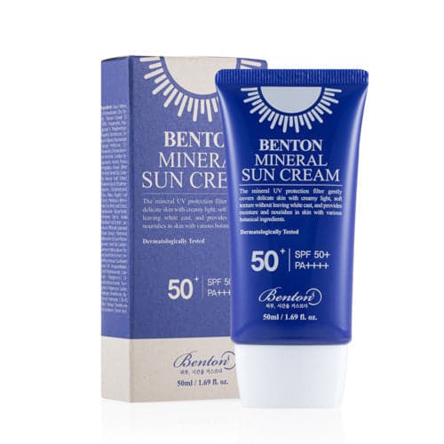 Слънцезащитен крем за лице Benton Mineral SUN Cream SPF50+ PA++++ 50ml