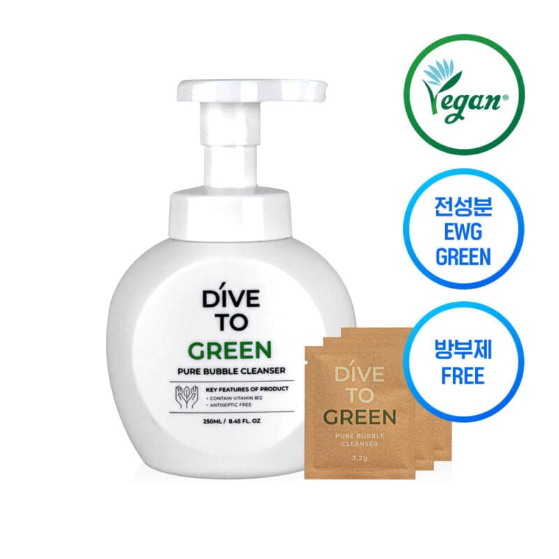 Почистваща пяна за лице Lon.G Dive TO Green Pure Bubble Cleanser 3х3.2g 3x3.2g