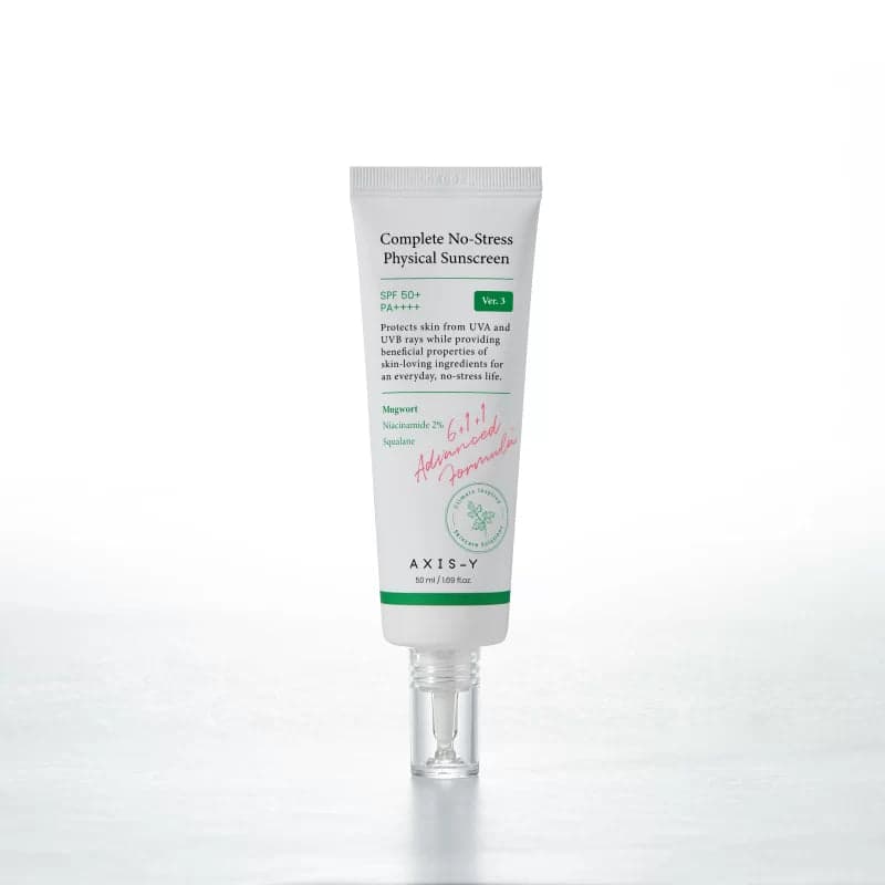 Минерален слънцезащитен крем за лице AXIS-Y Complete No-Stress Physical Sunscreen Ver. 3 SPF50+ V.3 50ml