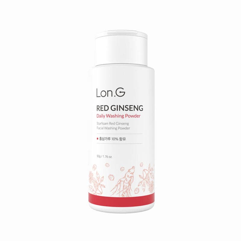Почистваща ензимна пудра за лице с женшен Lon.G RED GINSENG Daily Washing Powder 50g