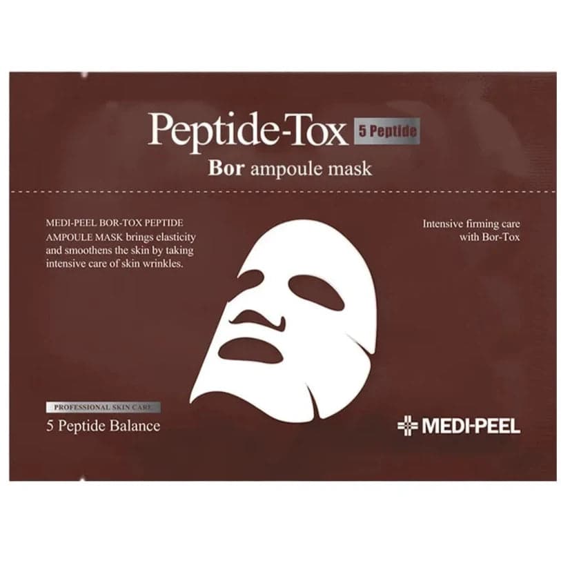 Лист маска за лице с 5 вида пептиди MEDI-PEEL Peptide-Tox 5 Peptide Bor ampoule mask